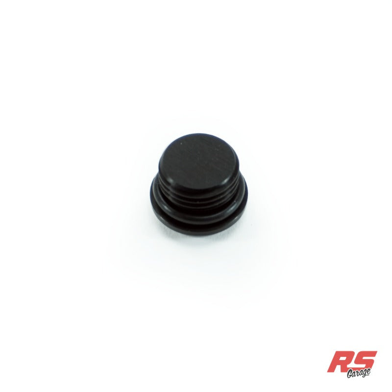 -6ORB Plug, Aluminum, Anodized Black