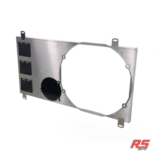 PHR 15.2 Inch Brushless or 16" Brushed Fan Shroud for MKIV Supra, Shroud Only - Wrinkle black powder coat