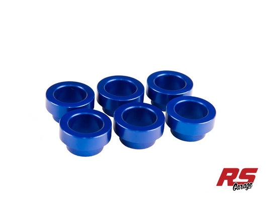 Fuel Injector Clinic 6 X FIC Blue Anodized Toyota Supra Manifold Bungs