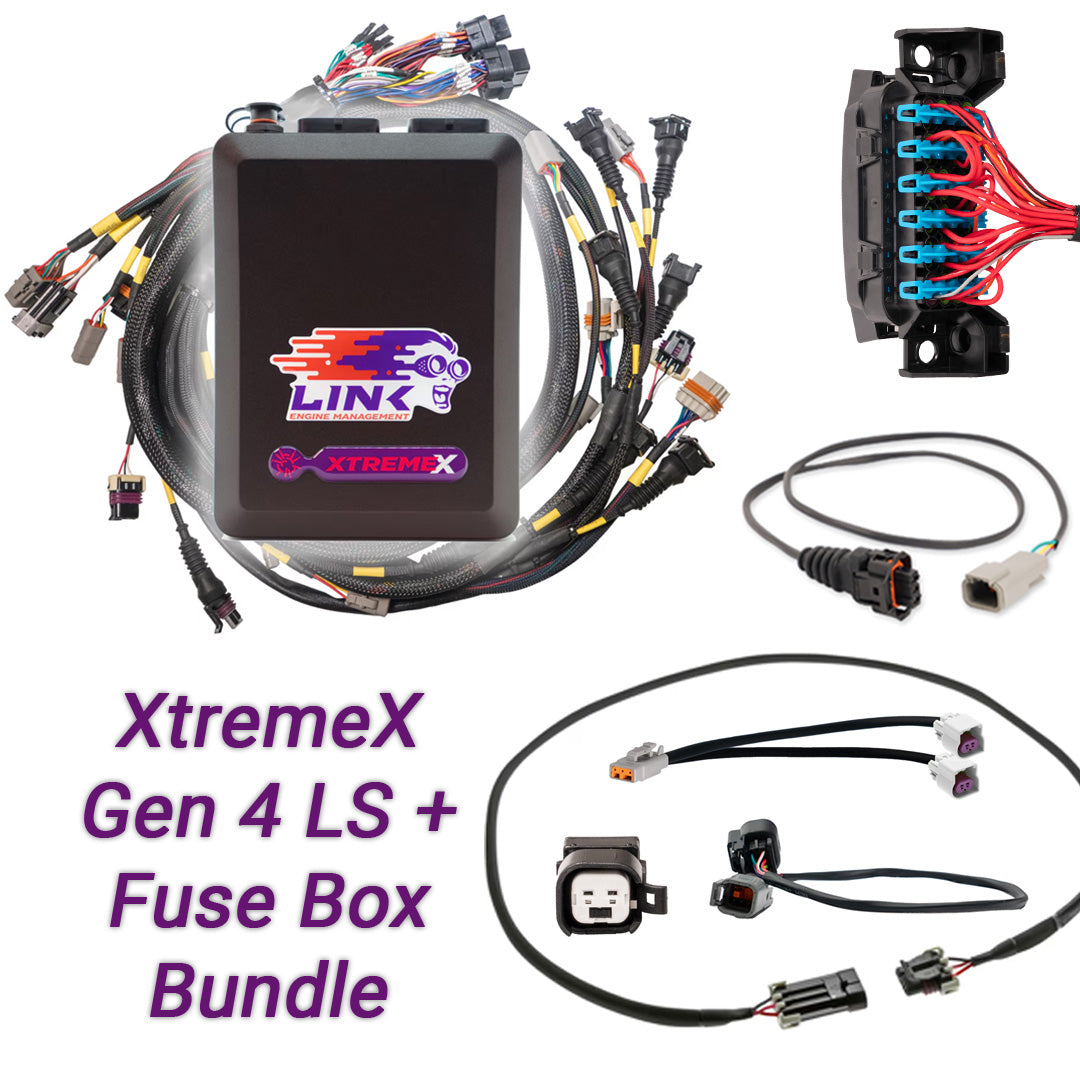 109-9025B Link Gen4 LS Drive-By-Wire & Fuse Box Bundle: G4X Xtremex ECU + LS Engine Harness Bundle