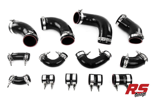 HPS Black Silicone Intercooler Hoses 1995-1998 Nissan Skyline GT-R R33 RB26DETT
