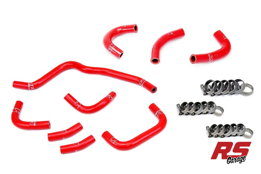 HPS Red Silicone Oil Cooler and Throttle Body Hoses 2000-2003 Honda S2000 2.0L F20C AP1