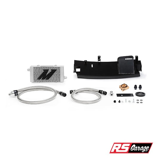 Mishimoto Thermostatic Oil Cooler Kit Silver Ford Focus RS 16-18 2.3L Ecoboost