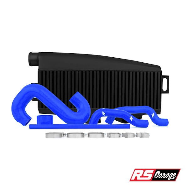 Mishimoto WRX 02-07 STI 04-07 EJ205 EJ255 EJ257 Top-Mount Black Intercooler Kit w/ Blue Hoses