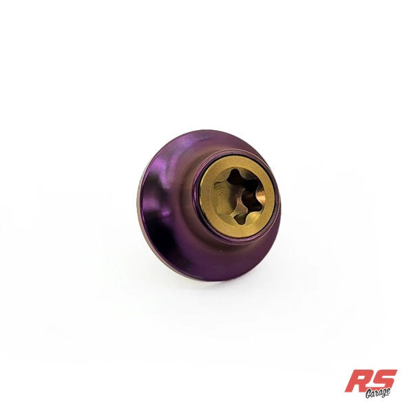 PHR Titanium Cam Gear Bolt and Washer for 2JZ -Bronze Bolt -Purple Washer