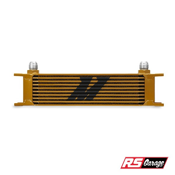 Mishimoto Universal 10 Row Oil Cooler Gold