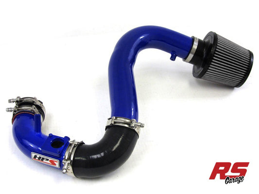 HPS Blue 837 Series Performance Air Intake 2007-2013 Mazda Mazdaspeed 3 2.3L Turbo Converts to Shortram Intake