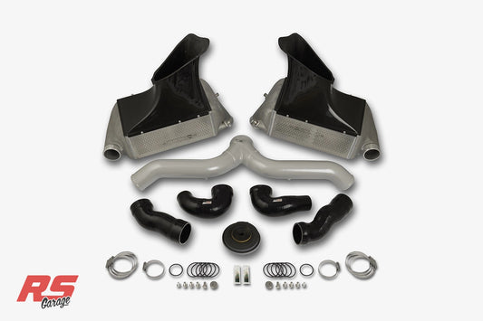 Do88 07-09 Porsche 911 Turbo/GT2 (997.1) BigPack Intercooler Kit w/Silver Pipe