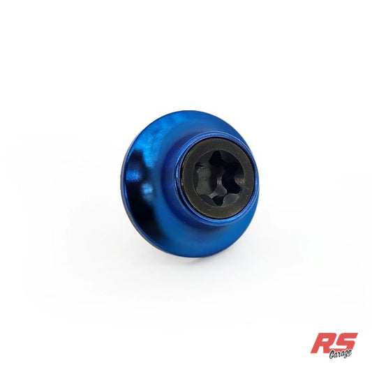 PHR Titanium Cam Gear Bolt and Washer for 2JZ -Black Bolt -Blue Washer - Black, Blue
