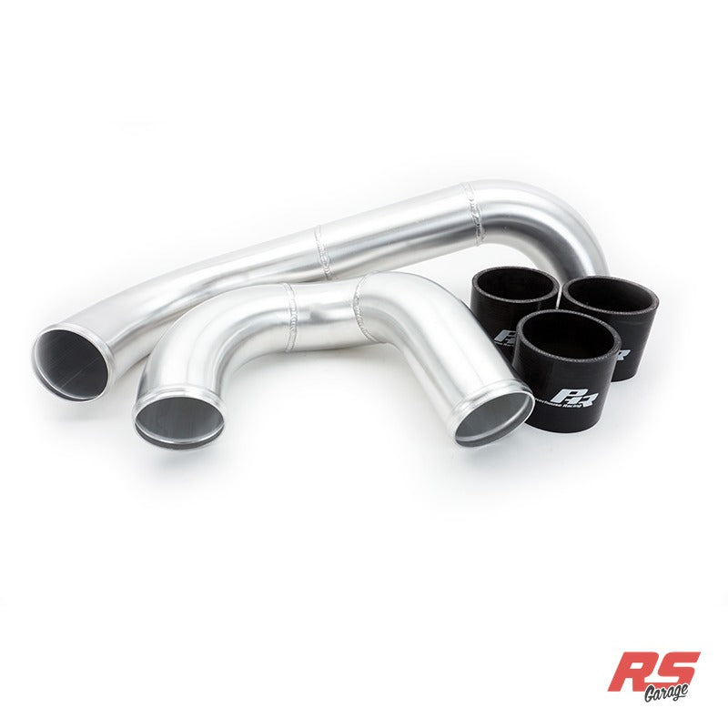 PHR 3.0" Cold Side Pipe Kit for 2nd Gen GS300 -OEM VVT-i Throttle Body Location -PHR 16" Brushless fan Shroud -Gloss Bla - Gloss black powder coat