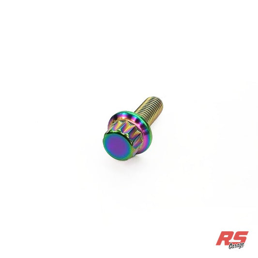 PHR Titanium Serpentine Belt Idler Pulley Bolt and Nut for 2JZ, 1JZ - Automatic, True Burned