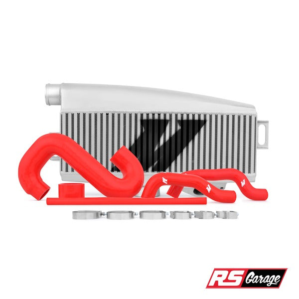 Mishimoto WRX 02-07 STI 04-07 EJ205 EJ255 EJ257 Top-Mount Silver Intercooler Kit w/ Red Hoses