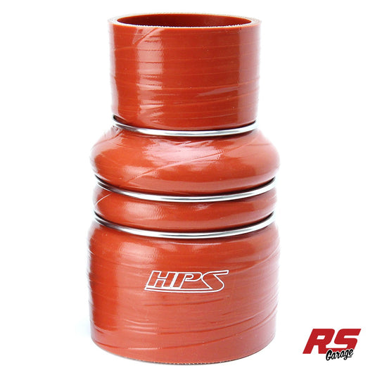 HPS 3" > 4" ID X 7" Long 4-PLY Aramid Silicone Cac Hose Hot Side Orange