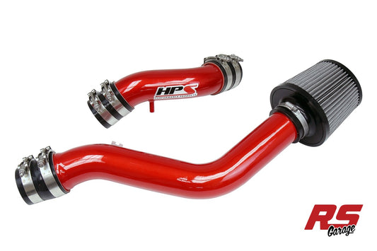 HPS Red Long Ram Cold Air Intake for 2004-2008 Hyundai Tiburon 2.0L with Maf Sensor