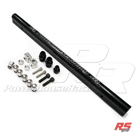 PHR High-flow Fuel Rail for 2JZ-GE -For non-turbo motor with later version manifold (1997 and newer) - Spacer is added - Black