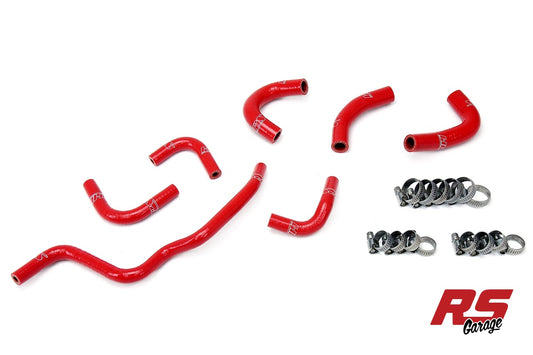 HPS Red Silicone Oil Cooler and Throttle Body Hose 2006-2009 Honda S2000 F22C