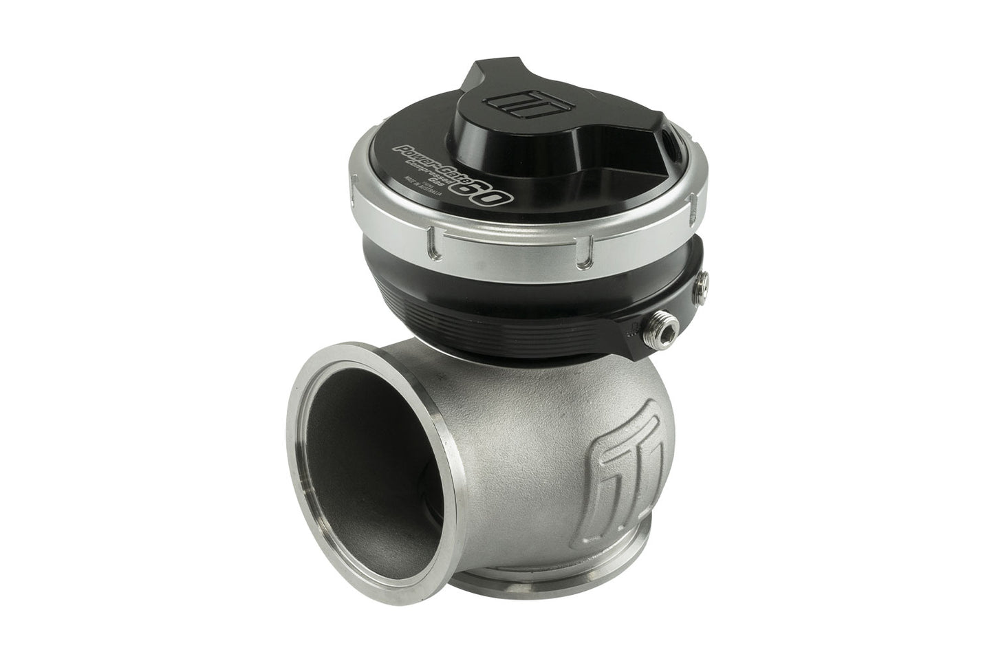TS-0555-1202 Turbosmart Gen-V WG60 PowerGate Power-Gate 60 CG (Compressed Gas) 60mm External Wastegate 5psi Black