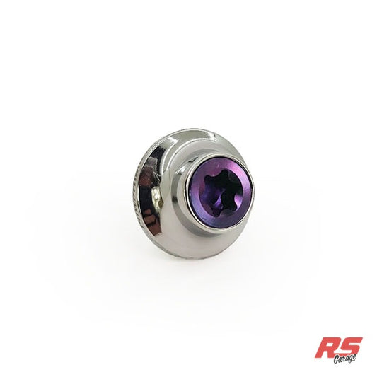 PHR Titanium Cam Gear Bolt and Washer for 2JZ -Purple Bolt -Polished Washer - Purple Anodized, Polished