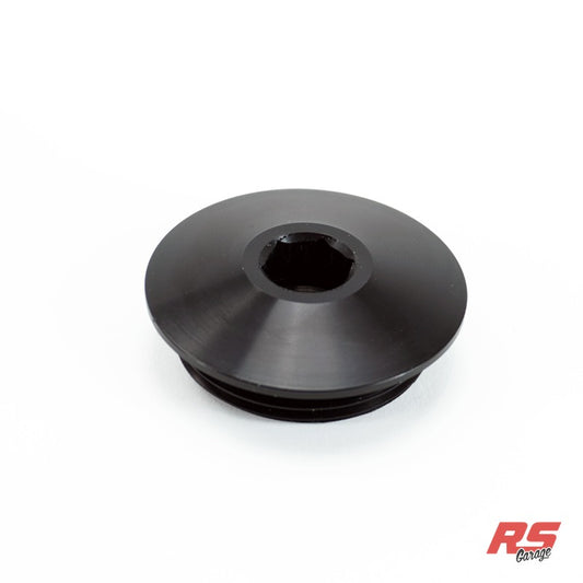 -20ORB Plug, Aluminum, Anodized Black