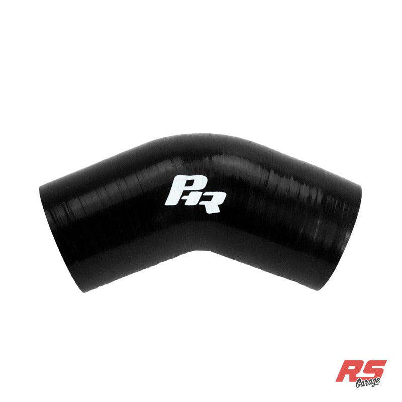 2.5" ID 45 Degree Coupler, 3" Legs, Black