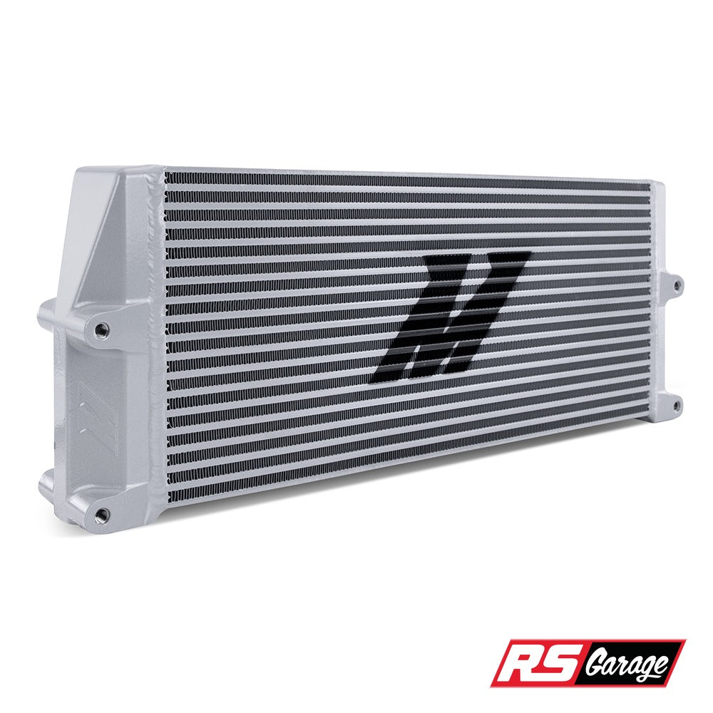 Mishimoto Heavy-Duty Oil Cooler - 17in. Same-Side Outlets - Silver
