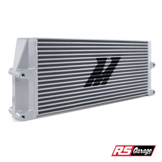 Mishimoto Heavy-Duty Oil Cooler - 17in. Same-Side Outlets - Silver
