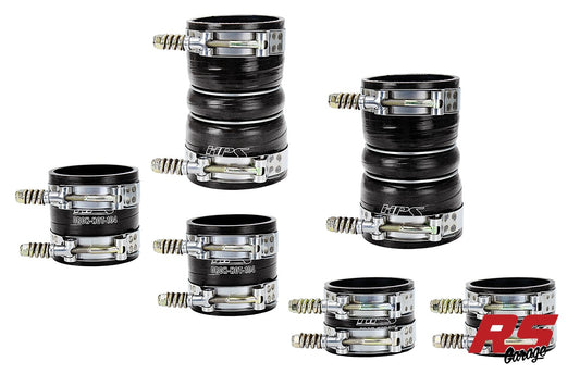 HPS Black Silicone Intercooler Hoses 1999.5-2003 Ford F-250 Superduty 7.3L PowerStroke Diesel (build Date After 12/7/98)
