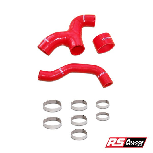 Mishimoto Red Silicone Intercooler Hoses Fits Subaru WRX EJ205 01-05