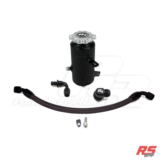 PHR Economy Power Steering Resevoir Kit -Black braided lines with black hose ends - Black braided with Black hose ends