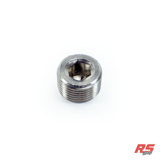 3/8 BSPT Plug, Brass, Nickel Plated (for coolant port that nomally goes to oil cooler on 2JZ)