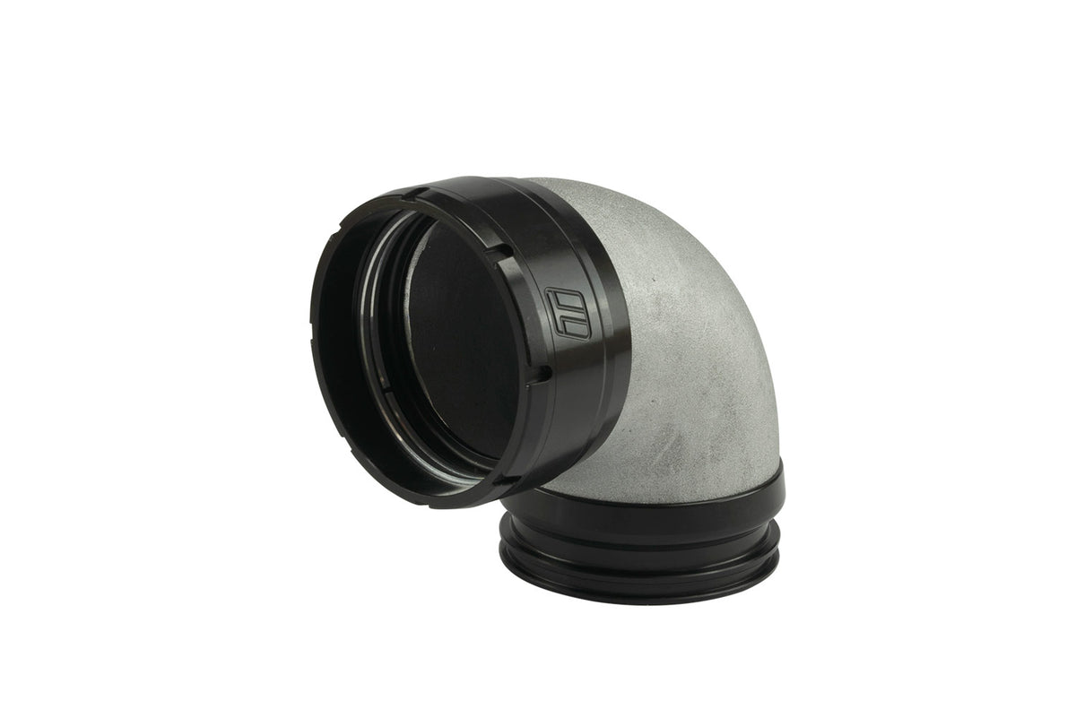 TS-199-3019 Turbosmart Turbo LockSleeve Adapter Compressor Outlet 2.50" to 90 Degree Elbow Vibrant HD Clamp 2.5"