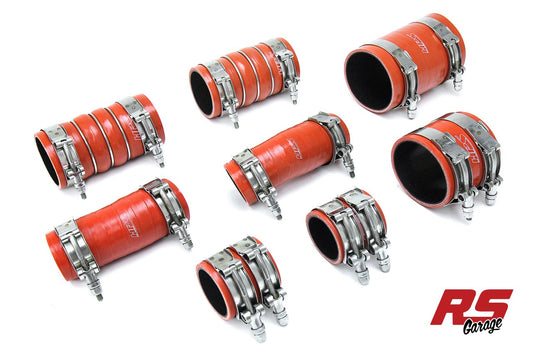 HPS High Temp Aramid Silicone Intercooler Hose Boots Kit for 2017-2019 F150 Raptor 3.5L Ecoboost