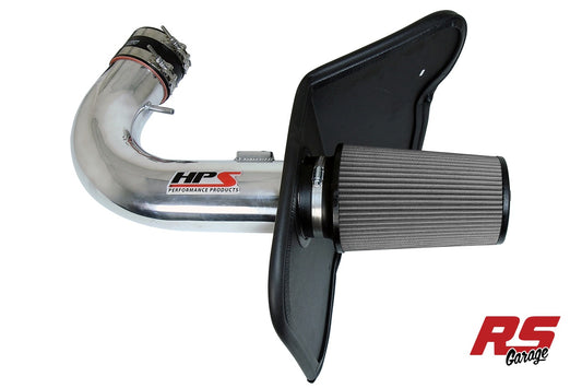HPS Polish Cold Air Intake Kit with Heat Shield for 2010-2015 Camaro SS 6.2L V8