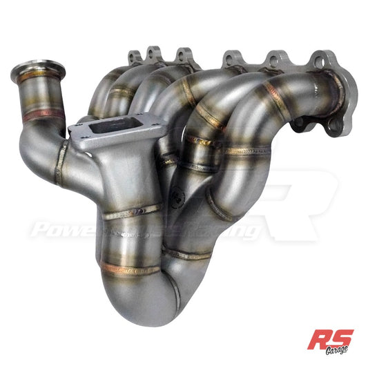 PHR S45QR Turbo Manifold for 2JZ-GE Collector: Cast Turbine Fitment: T4 4-Bolt Turbo Scroll: Single Scroll Number of - Cast, (S) Single wastegate, TiAL 60mm, Single Scroll