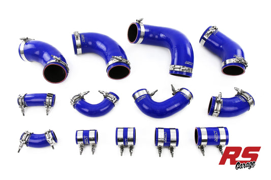 HPS Blue Silicone Intercooler Hoses 1995-1998 Nissan Skyline GT-R R33 RB26DETT