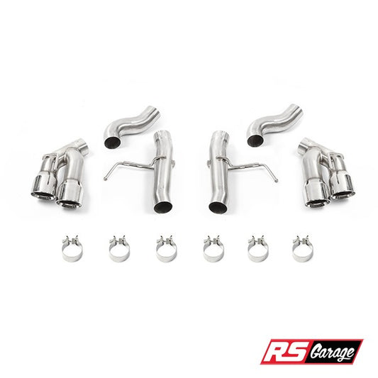 Mishimoto 2016+ Chevrolet Camaro Quad-Tip Race Axle-Back Exhaust w/ Polished Tips