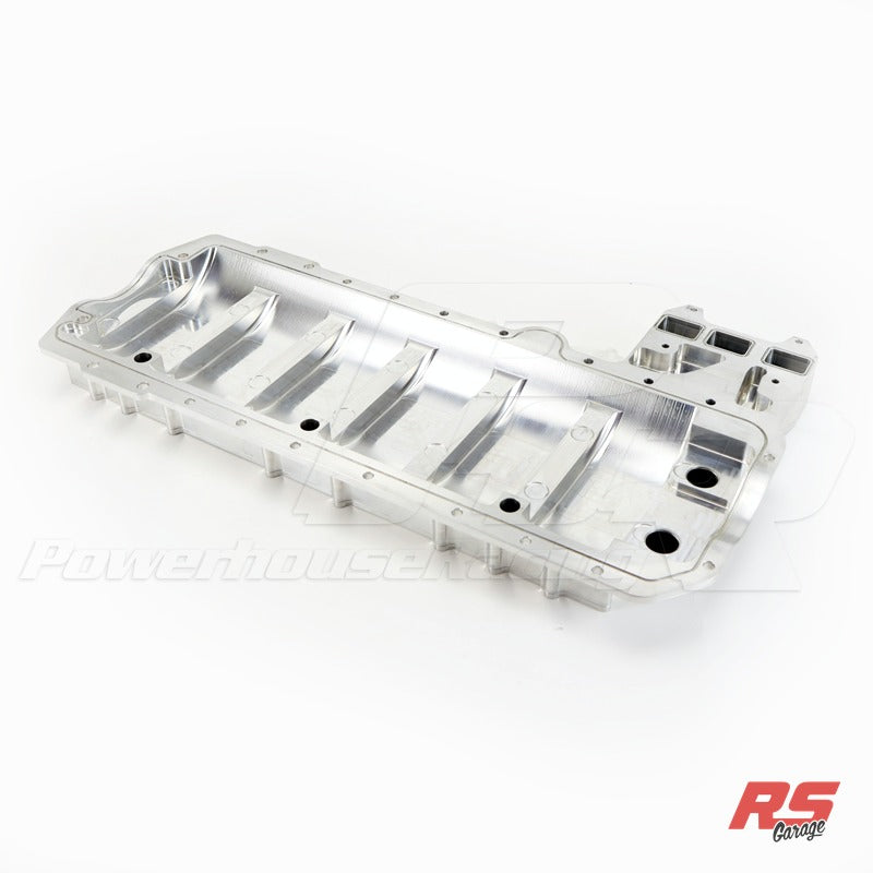 PHR Billet Dry Sump Pan for 2JZ, Standard Depth - Machined Finish, OEM, Mazworx Pro Street