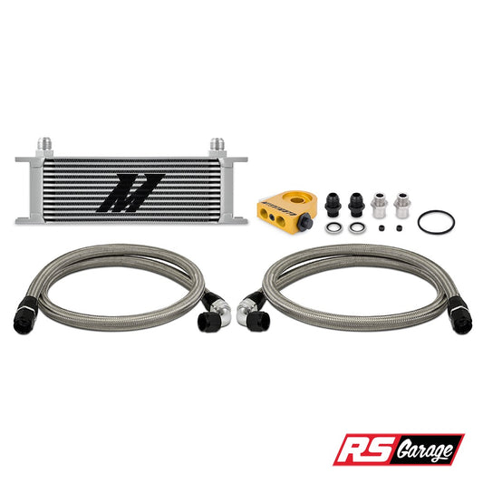 Mishimoto Universal Thermostatic Oil Cooler Kit 13-Row Silver