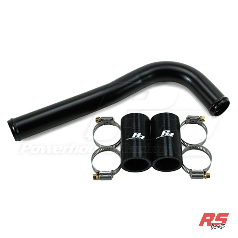 PHR Upper Radiator Pipe, for VVT-i motor, for OEM ARISTO upper waterneck -Matte black powder coat