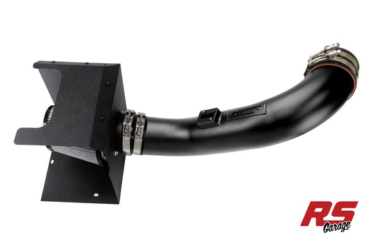HPS Cold Air Intake w/ Heat Shield 2017-2019 Gmc Sierra 2500 HD 6.6L Duramax Wrinkle Black