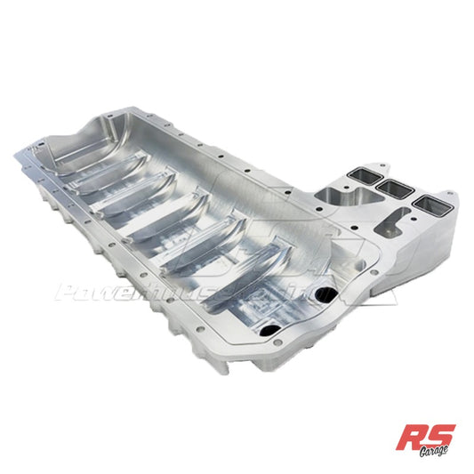 PHR Billet Dry Sump Pan for 2JZ, Mazworx Billet Race Block - Machined Finish, Mazworx Pro Drag, Deep, Standard