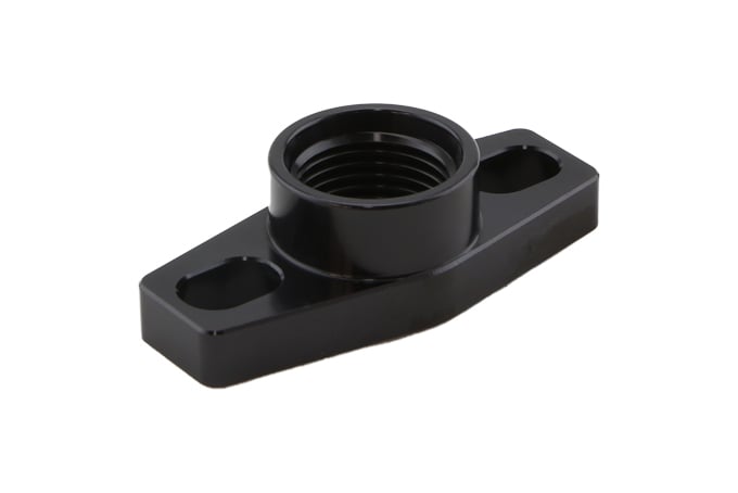 TS-0804-1010 Turbosmart Billet Turbo Drain adapter 38-44mm slotted Hole Center small frame universal fit