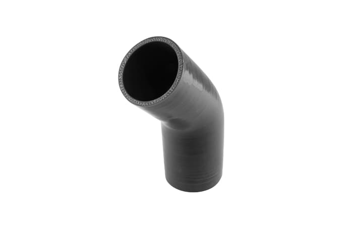 TS-HRE4250275-BK Turbosmart Silicon Hose 45 Reducer Elbow 2.50"-2.75" Black