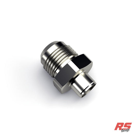 PHR -10AN Male Press-In Fitting for OEM 2JZ Valve Covers, Exhaust Side