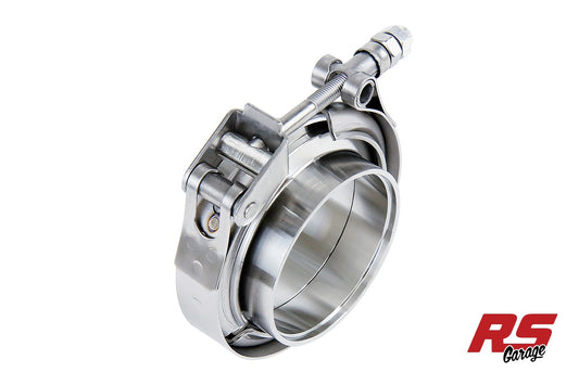HPS Stainless Steel 2" (51MM) V Band Clamp Kit Stainless Steel Flanges Quick Release