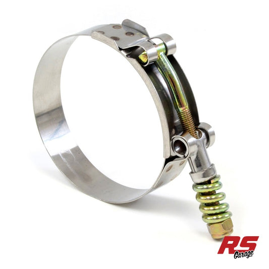 HPS Stainless Steel Spring Loaded T-Bolt Clamp SAE 220 7.5" ID Hose - Effective Size: 7.75"-8.06"