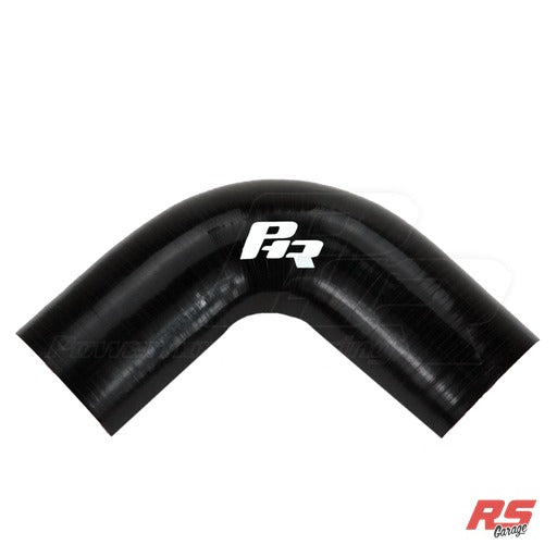 2.5" ID 90 Degree Elbow, 4" Legs, Gloss Black