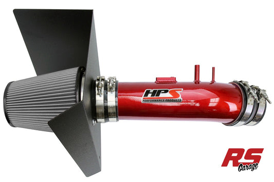 HPS Performance Shortram Air Intake 2012-2019 Toyota Tundra 5.7L V8 Includes Heat Shield Red