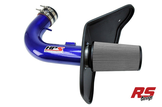 HPS Blue Cold Air Intake Kit with Heat Shield for 2010-2015 Chevy Camaro SS 6.2L V8