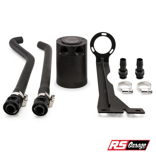Mishimoto Baffled Oil Catch Can Kit PCV Side Black For Fiesta ST 2014-2019 1.6L Ecoboost